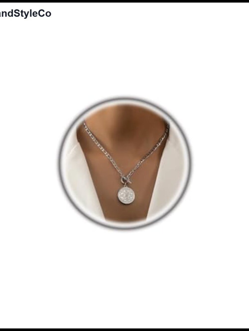 Gold Medallion Pendant Necklace Women Punk Choker Chain Birthday Gift
